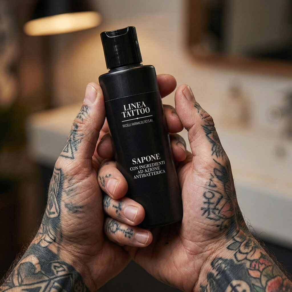 Sapone con ingredienti ad azione antibatterica